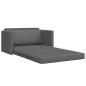 Preview: Klappsofa Bett Dunkelgrau 124 x 71 x 78 cm Stoff