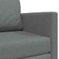 Preview: Klappsofa Bett Dunkelgrau 124 x 71 x 78 cm Stoff