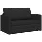 Preview: Klappsofa Bett Schwarz 124 x 71 x 78 cm Stoff