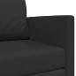 Preview: Klappsofa Bett Schwarz 124 x 71 x 78 cm Stoff