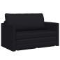 Preview: Klappsofa Bett Schwarz 124 x 71 x 78 cm PVC