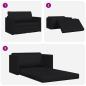 Preview: Klappsofa Bett Schwarz 124 x 71 x 78 cm PVC
