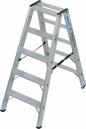 Preview: ARDEBO.de Krause 134905 Stabilo Stufen-Doppelleiter, Treppenfunktion, Aluminium, 2x8 Stufen