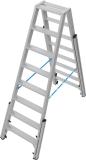 Preview: Krause 134905 Stabilo Stufen-Doppelleiter, Treppenfunktion, Aluminium, 2x8 Stufen