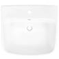 Preview: Waschbecken Weiß 50 x 45 x 41 cm Glasierte Keramik