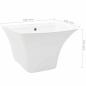 Preview: Waschbecken Weiß 53 x 44 x 37 cm Glasierte Keramik