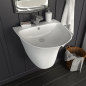 Preview: Waschbecken Weiß 47 x 45 x 37 cm Glasierte Keramik