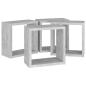 Preview: Würfelregale 4 Stk. Betongrau 30x15x30 cm