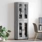 Preview: Highboard mit Tür Graues Sonoma 60 x 35 x 182 cm Holzwerkstoff