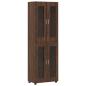 Preview: Highboard Braun Eichen-Optik 60 x 35 x 182 cm Holzwerkstoff