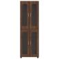 Preview: Highboard Braun Eichen-Optik 60 x 35 x 182 cm Holzwerkstoff