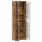 Preview: Highboard mit Regal Altholz 60 x 35 x 182 cm Holzwerkstoff