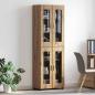 Preview: ARDEBO.de - Highboard mit Tür Artisan-Eiche 60 x 35 x 182 cm Holzwerkstoff
