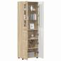 Preview: Highboard mit Regal Sonoma-Eiche 60 x 35 x 182 cm Holzwerkstoff