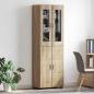 Preview: Highboard mit Regal Sonoma-Eiche 60 x 35 x 182 cm Holzwerkstoff