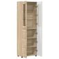 Preview: Highboard mit Regal Sonoma-Eiche 60 x 35 x 182 cm Holzwerkstoff