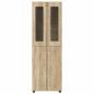 Preview: Highboard mit Regal Sonoma-Eiche 60 x 35 x 182 cm Holzwerkstoff