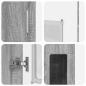 Preview: Highboard mit Tür Graues Sonoma 60 x 35 x 182 cm Holzwerkstoff
