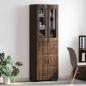 Preview: Highboard Braun Eichen-Optik 60 x 35 x 182 cm Holzwerkstoff