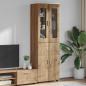 Preview: ARDEBO.de - Highboard mit Tür Artisan-Eiche 60 x 35 x 182 cm Holzwerkstoff