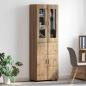 Preview: Highboard mit Tür Artisan-Eiche 60 x 35 x 182 cm Holzwerkstoff