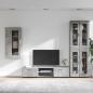 Preview: TV-Schrankset mit Schubladen mit Regal Beton Grau Holzwerkstoff