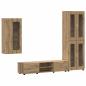 Preview: TV-Schrankset mit Schubladen Artisan-Eiche Holzwerkstoff