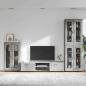 Preview: TV-Schrankset mit Schubladen mit Regal Beton Grau Holzwerkstoff