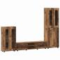 Preview: TV-Schrankset mit Schubladen mit Regal Altholz Holzwerkstoff