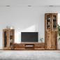 Preview: TV-Schrankset mit Schubladen mit Regal Altholz Holzwerkstoff