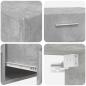Preview: TV-Schrankset mit Schubladen mit Regal Beton Grau Holzwerkstoff