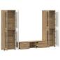 Preview: TV-Schrankset mit Schubladen Artisan-Eiche Holzwerkstoff