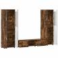 Preview: TV-Schrankset mit Schubladen Geräucherte Eiche Holzwerkstoff