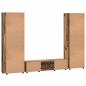 Preview: TV-Schrankset mit Schubladen mit Regal Altholz Holzwerkstoff