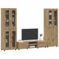 Preview: TV-Schrankset mit Schubladen Artisan-Eiche Holzwerkstoff