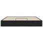 Preview: Ottoman Bettgestell Schwarz Eichen-Optik 193 x 120 x 25 cm