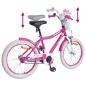 Preview: Kinderfahrrad 20 Zoll für 6-11 Jahre alt Rosa