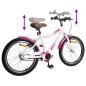 Preview: Kinderfahrrad 20 Zoll für 6-11 Jahre alt Rosa