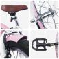 Preview: Kinderfahrrad 20 Zoll für 6-11 Jahre alt Hellrosa