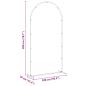 Preview: Hochzeitsbogen Gold 100 x 39 x 200 cm Stahl