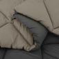 Preview: ARDEBO.de - Sommerdecke Hellgrau und Anthrazit 200 x 140 cm Mikrofaser