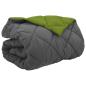 Preview: Winterbettdecke 200 x 200 cm 450 g/m² Grün und Anthrazit