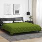 Preview: Winterbettdecke 200 x 220 cm 450 g/m² Grün und Anthrazit