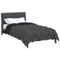 Preview: Winterbettdecke 140 x 220 cm 450 g/m² Schwarz und Anthrazit