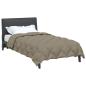 Preview: ARDEBO.de - Winterbettdecke Hellgrau 220 x 135 cm Mikrofaser