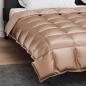 Preview: Winterbettdecke Gold 240 x 200 cm Satin und Mikrofaser