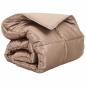 Preview: Winterbettdecke Gold 220 x 135 cm Satin und Mikrofaser