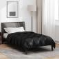 Preview: ARDEBO.de - Winterbettdecke Schwarz 200 x 140 cm Satin und Mikrofaser