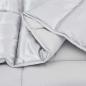 Preview: Winterbettdecke Silber 240 x 200 cm Satin und Mikrofaser