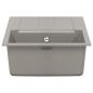 Preview: Waschbecken Grau 780 x 500 mm 80% Quarz und 20% Harz